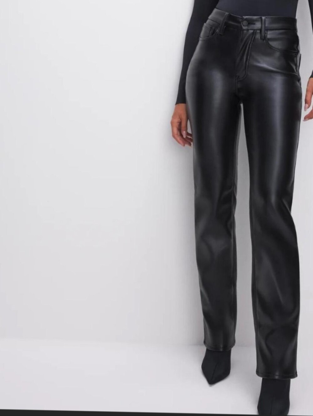 Good American Good Icon Faux Leather Pants